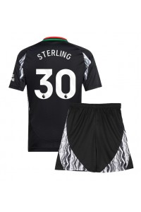 Arsenal Raheem Sterling #30 Babytruitje Uit tenue Kind 2024-25 Korte Mouw (+ Korte broeken)